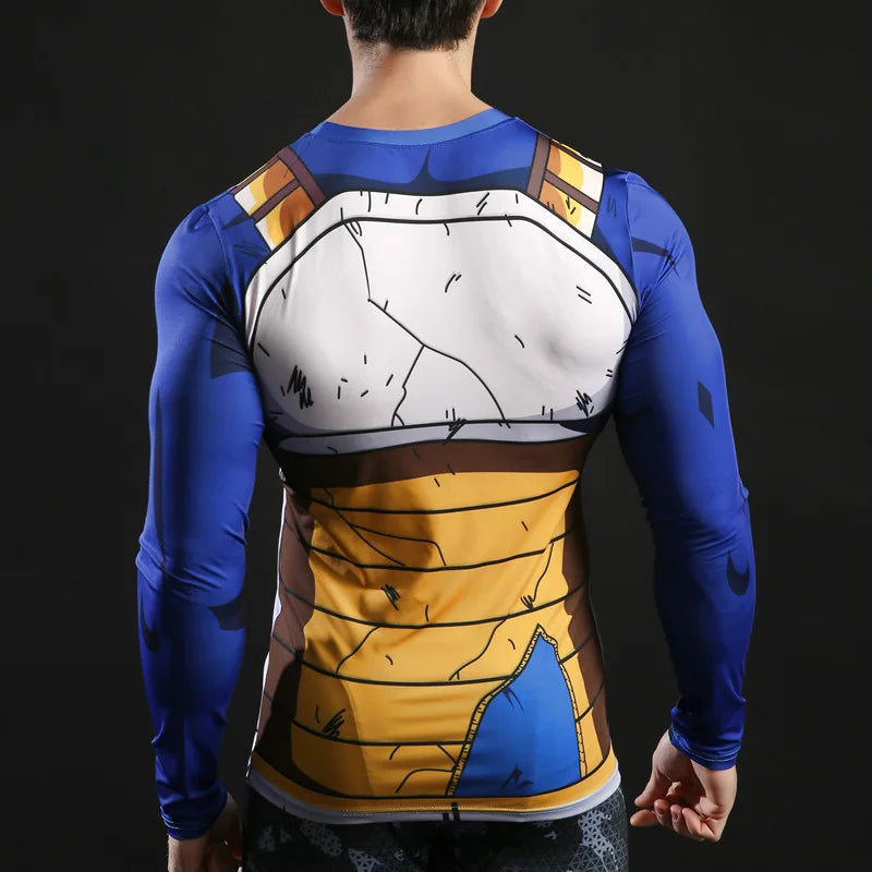 3D Muscle Print Compression Shirt