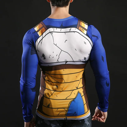 3D Muscle Print Compression Shirt
