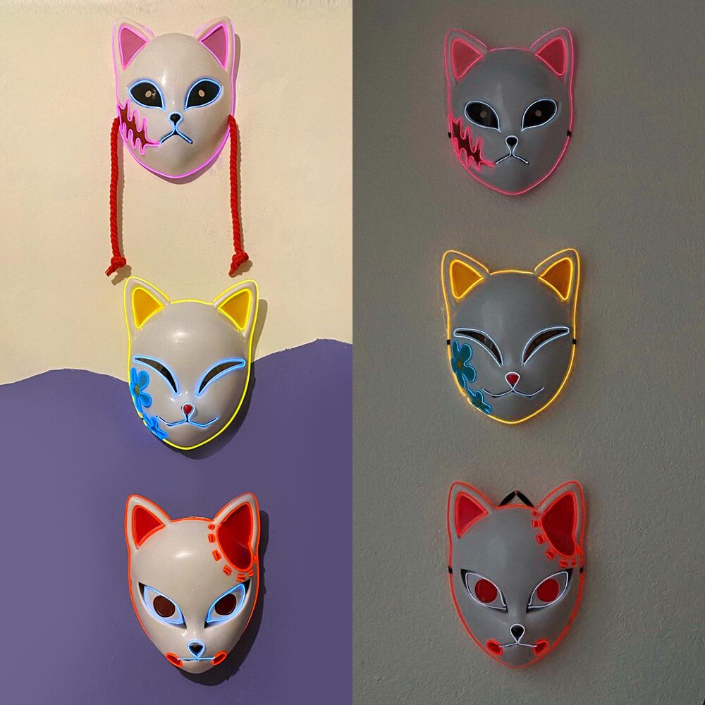 Demon slayer led masks