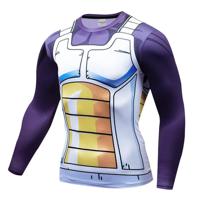 3D Muscle Print Compression Shirt