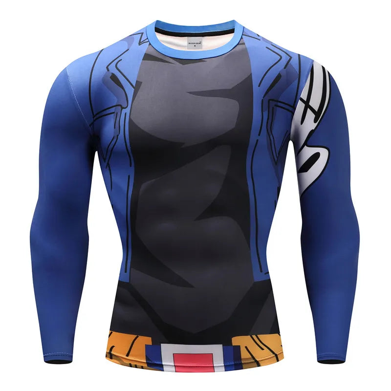 3D Muscle Print Compression Shirt
