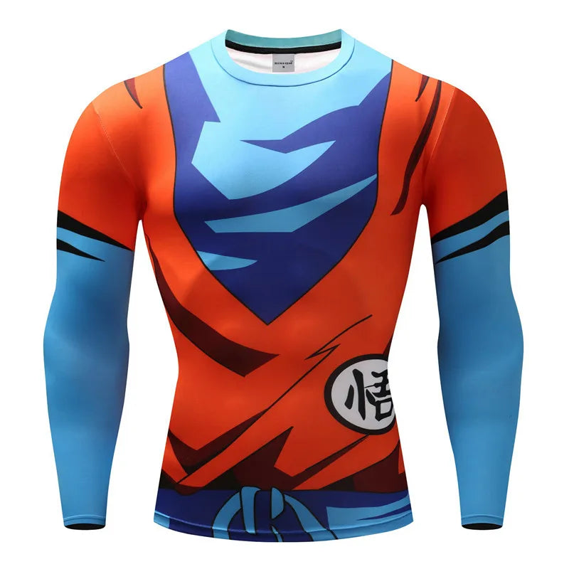 3D Muscle Print Compression Shirt