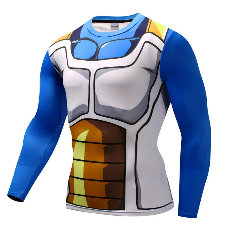 3D Muscle Print Compression Shirt