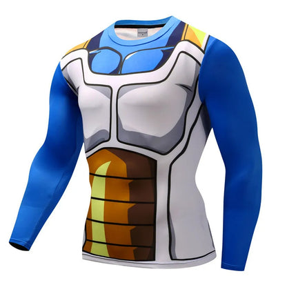 3D Muscle Print Compression Shirt