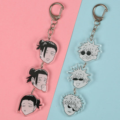 Dual Destiny Keychain – Anime Bond Charm"