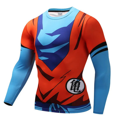 3D Muscle Print Compression Shirt