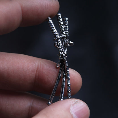 Tri-Blade Warrior Necklace