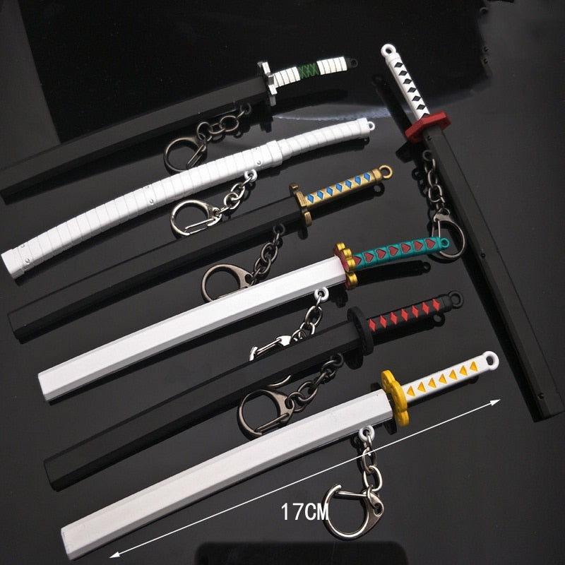 Demon slayer sword keychaines