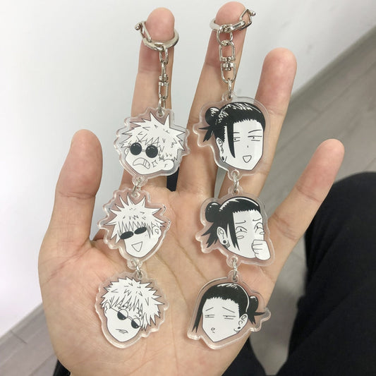 Dual Destiny Keychain – Anime Bond Charm"