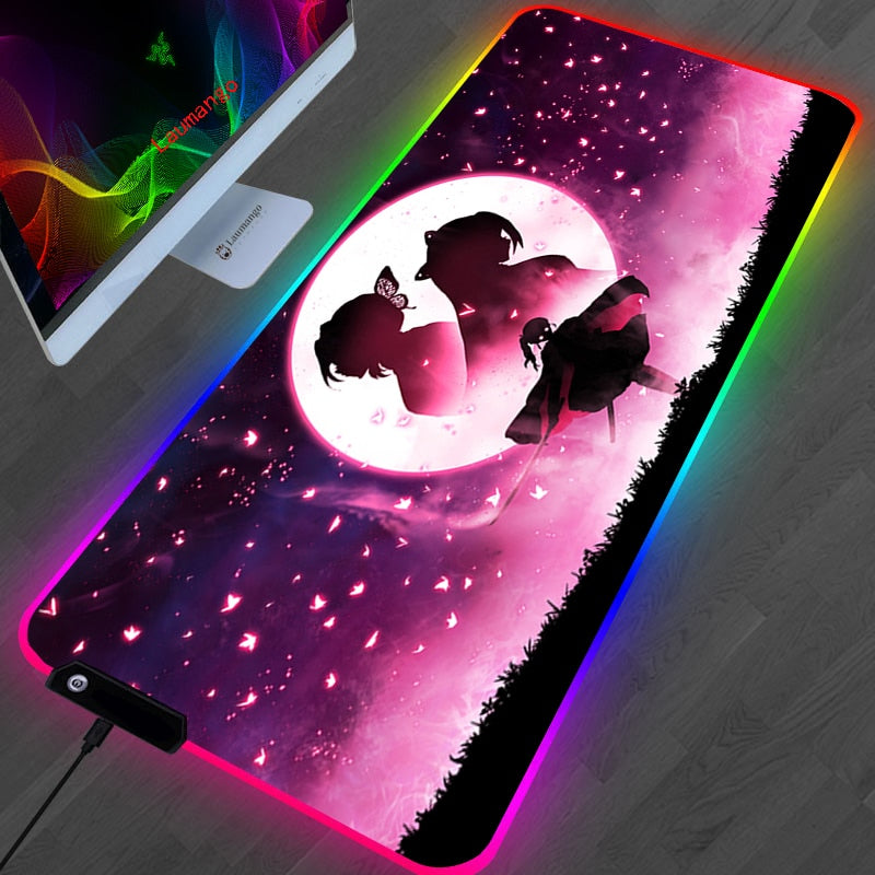 Demon Slayer led mouse pad
