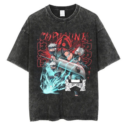 Vintage Anime Print T-Shirt