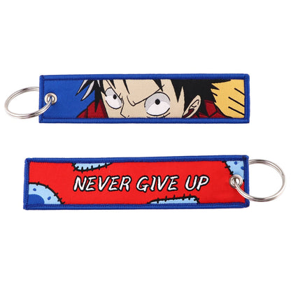 One piece key strap