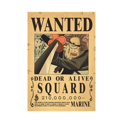 One Piece Luffy Wanted  Poster