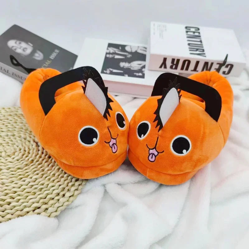 Chainsaw Man Pochita Plush Slippers