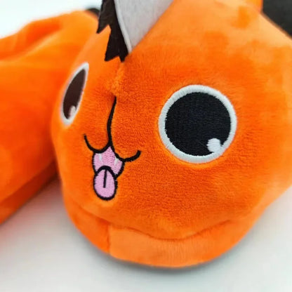 Chainsaw Man Pochita Plush Slippers