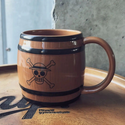One Piece Straw Hat Fleet Barrel Mug