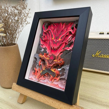 3D Anime Ninja Art Painting