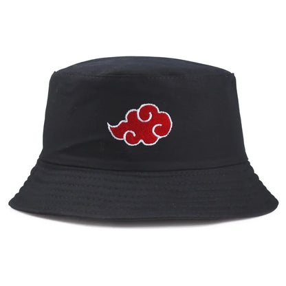 Red Cloud Print Bucket Hat