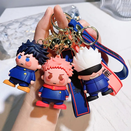 Anime-Inspired Keychain - Sorcerer & Warrior
