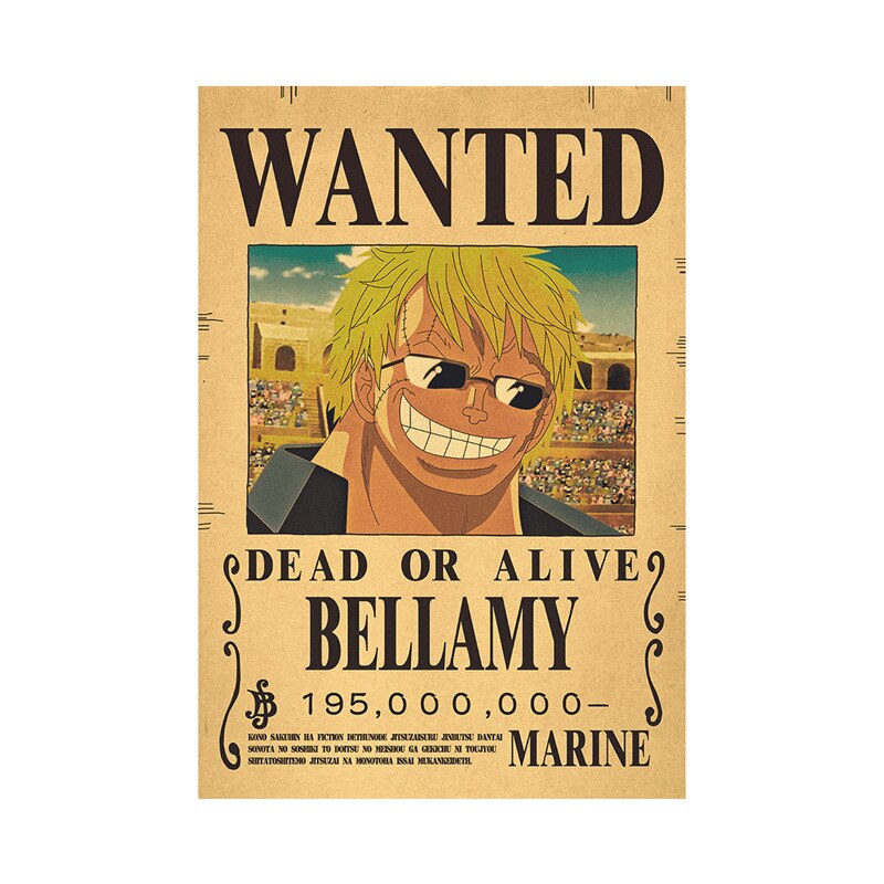 One Piece Luffy Wanted  Poster