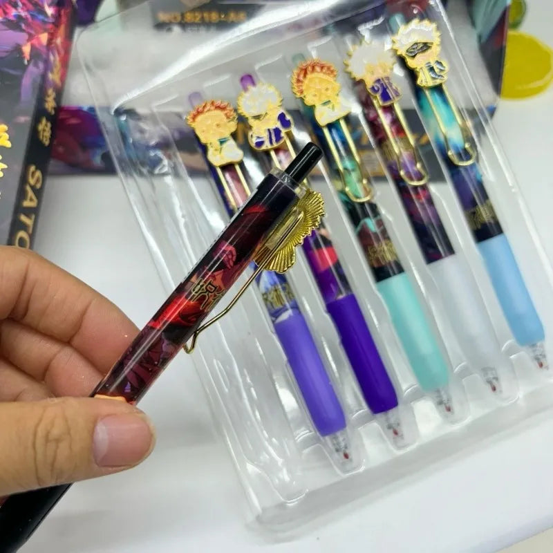 6-Piece Anime Style Pen Set