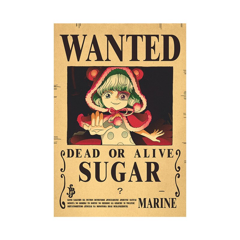 One Piece Luffy Wanted  Poster