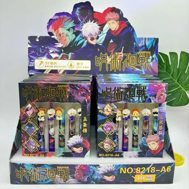 6-Piece Anime Style Pen Set