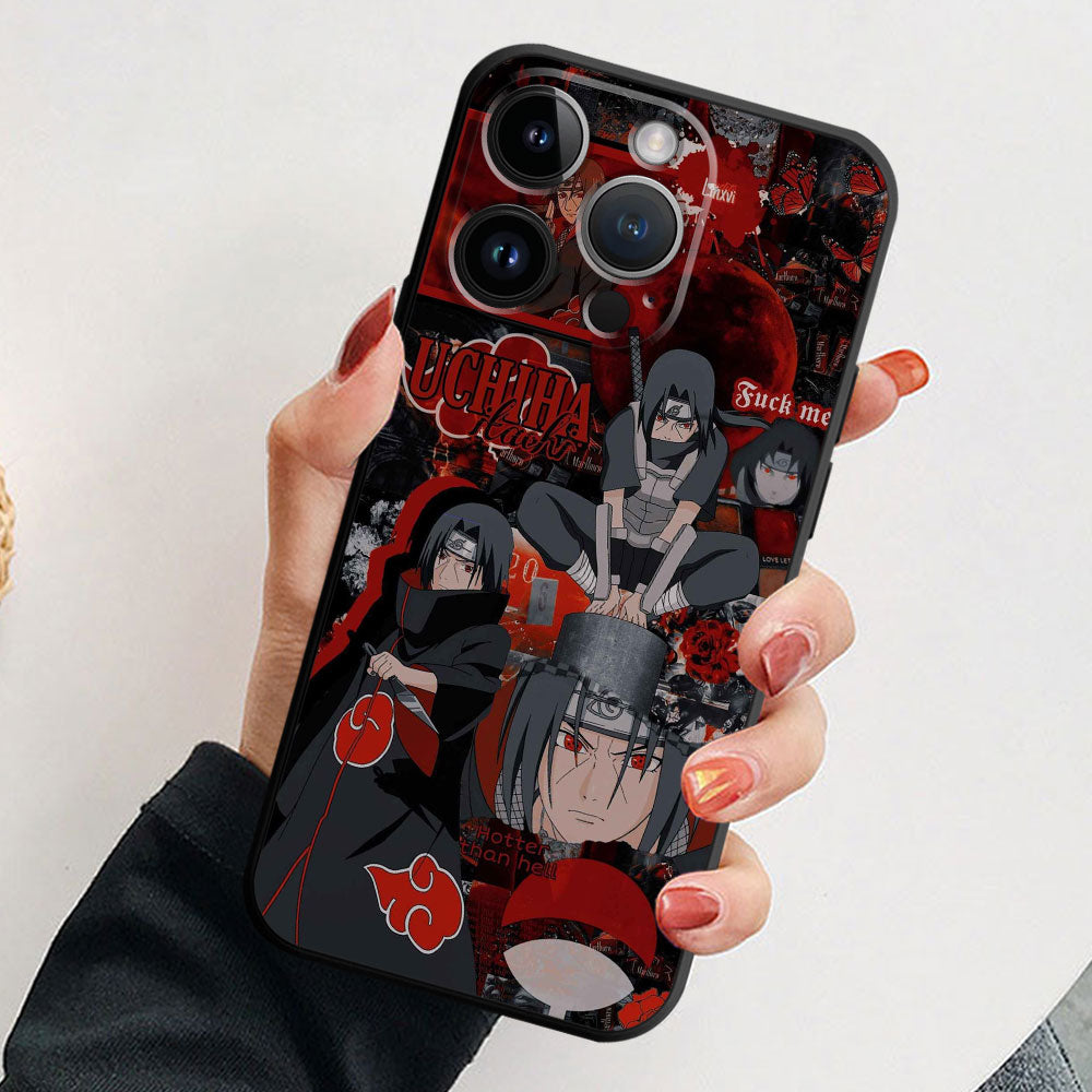 Crimson Oculus Glass Phone Case