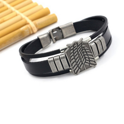 Attack on Titan Punk Cartoon Anime Arm Bracelet
