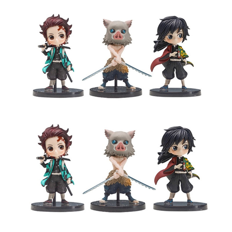 Demon slayer figures 6pcs