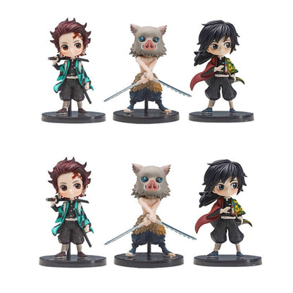 Demon slayer figures 6pcs