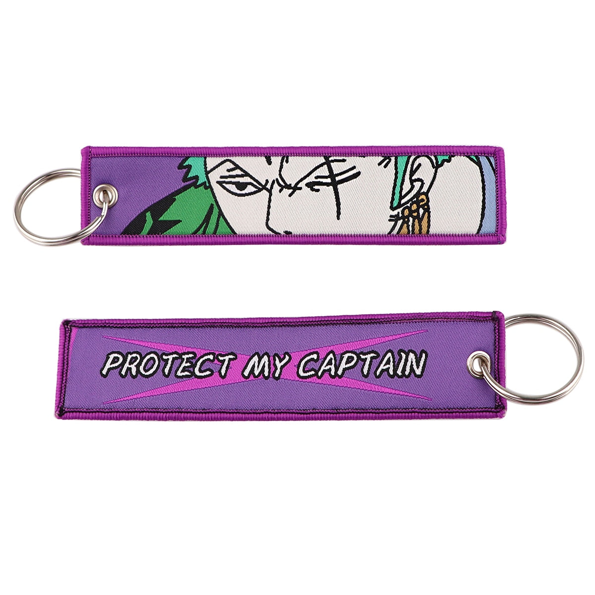 One piece key strap