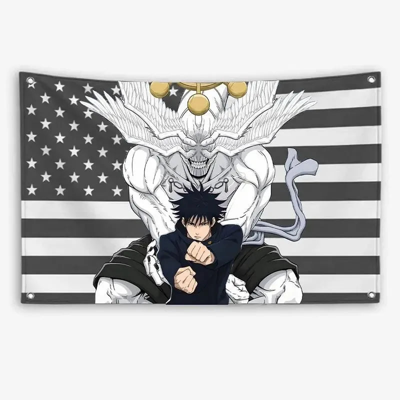 Jujutsu Kaisen Toji Fushiguro American Flag Tapestry