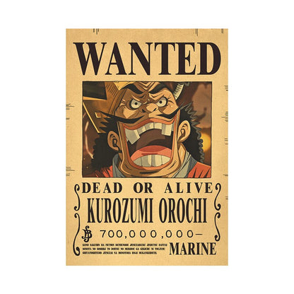 One Piece Luffy Wanted  Poster