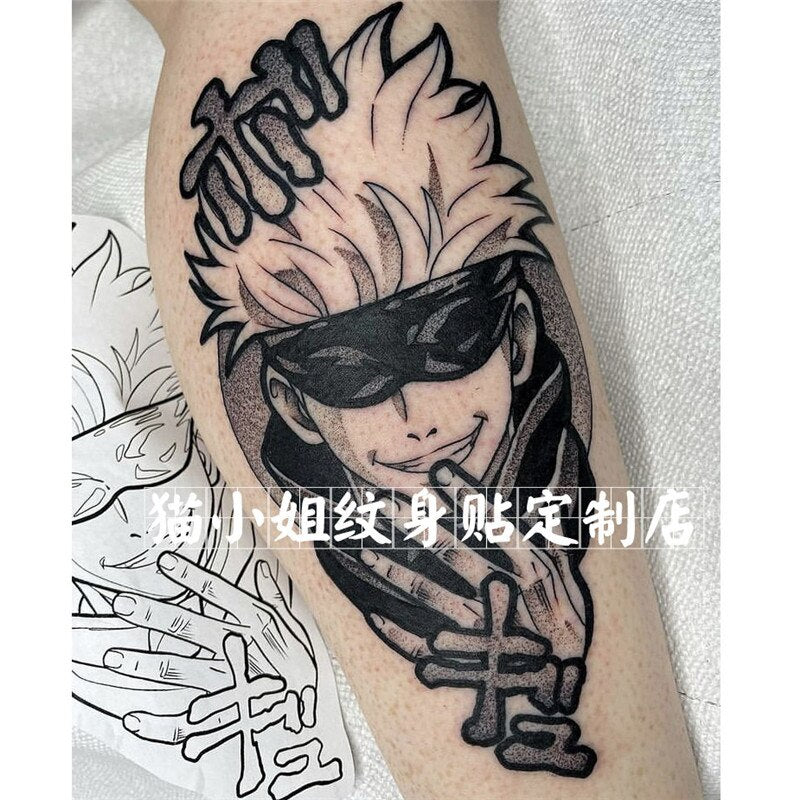 Anime Cursed Seal Temporary Tattoos