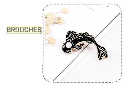 Yin Yang Fish Enamel Pin