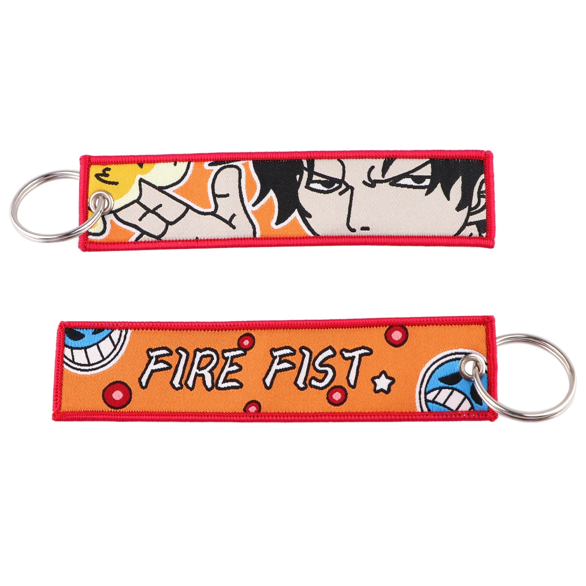 One piece key strap