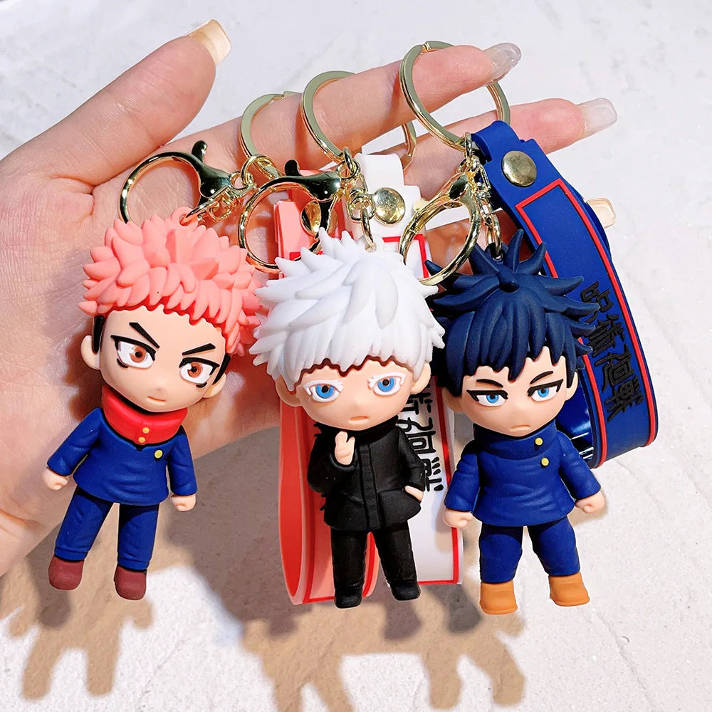 Anime-Inspired Keychain - Sorcerer & Warrior
