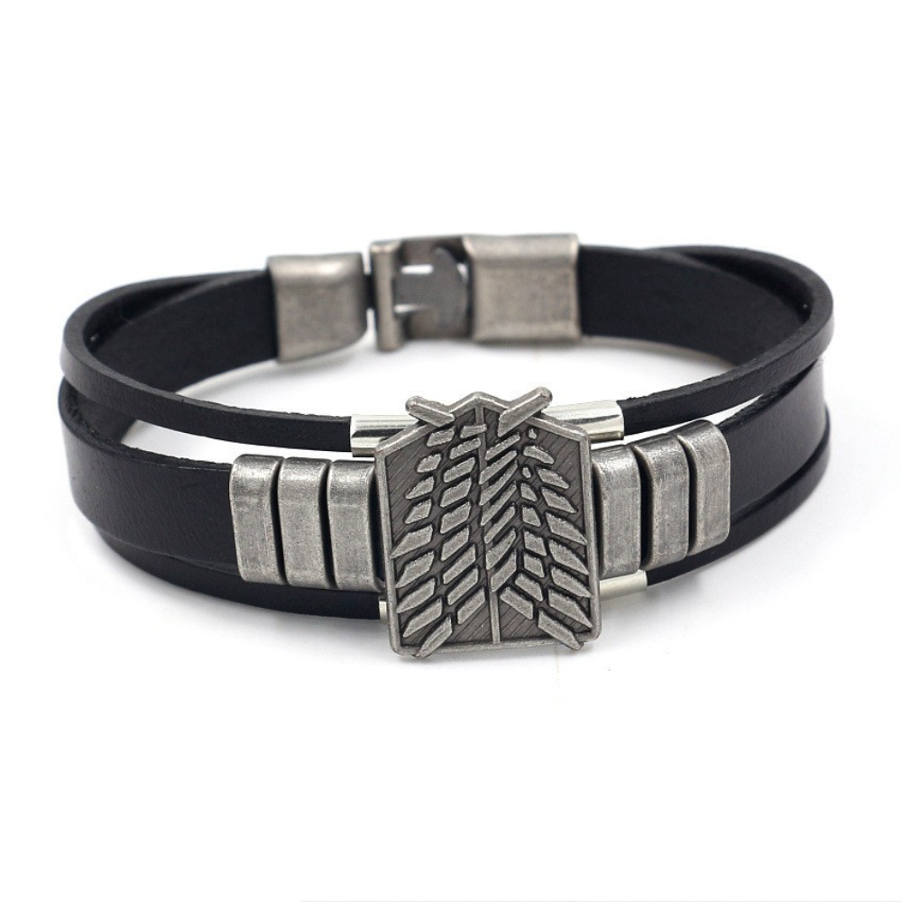 Attack on Titan Punk Cartoon Anime Arm Bracelet