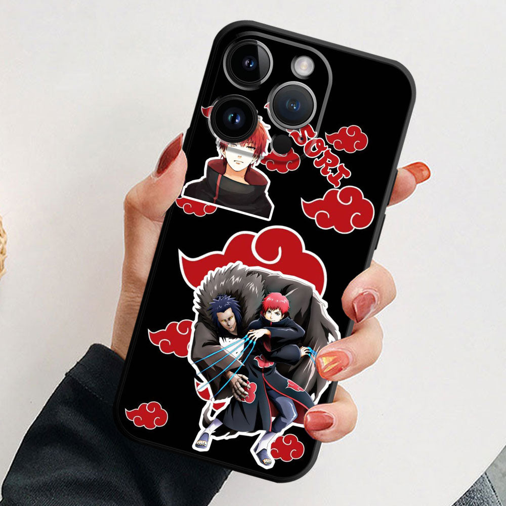 Crimson Oculus Glass Phone Case
