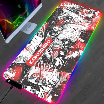 Demon Slayer led mouse pad