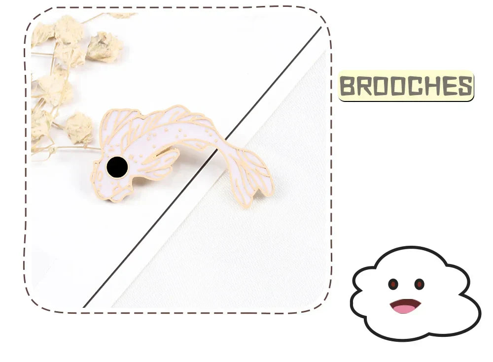 Yin Yang Fish Enamel Pin