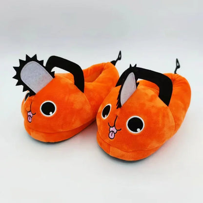 Chainsaw Man Pochita Plush Slippers