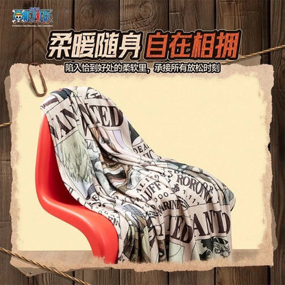 One Piece Portable Anime Blanket