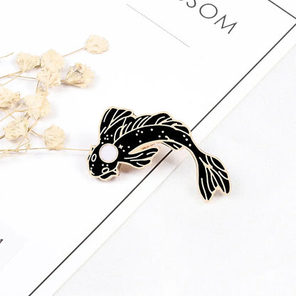 Yin Yang Fish Enamel Pin