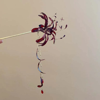 Blood Blossom Hair Sticks