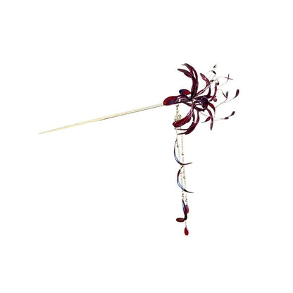 Blood Blossom Hair Sticks