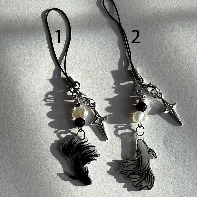 Handmade Fish-Themed Phone Charm