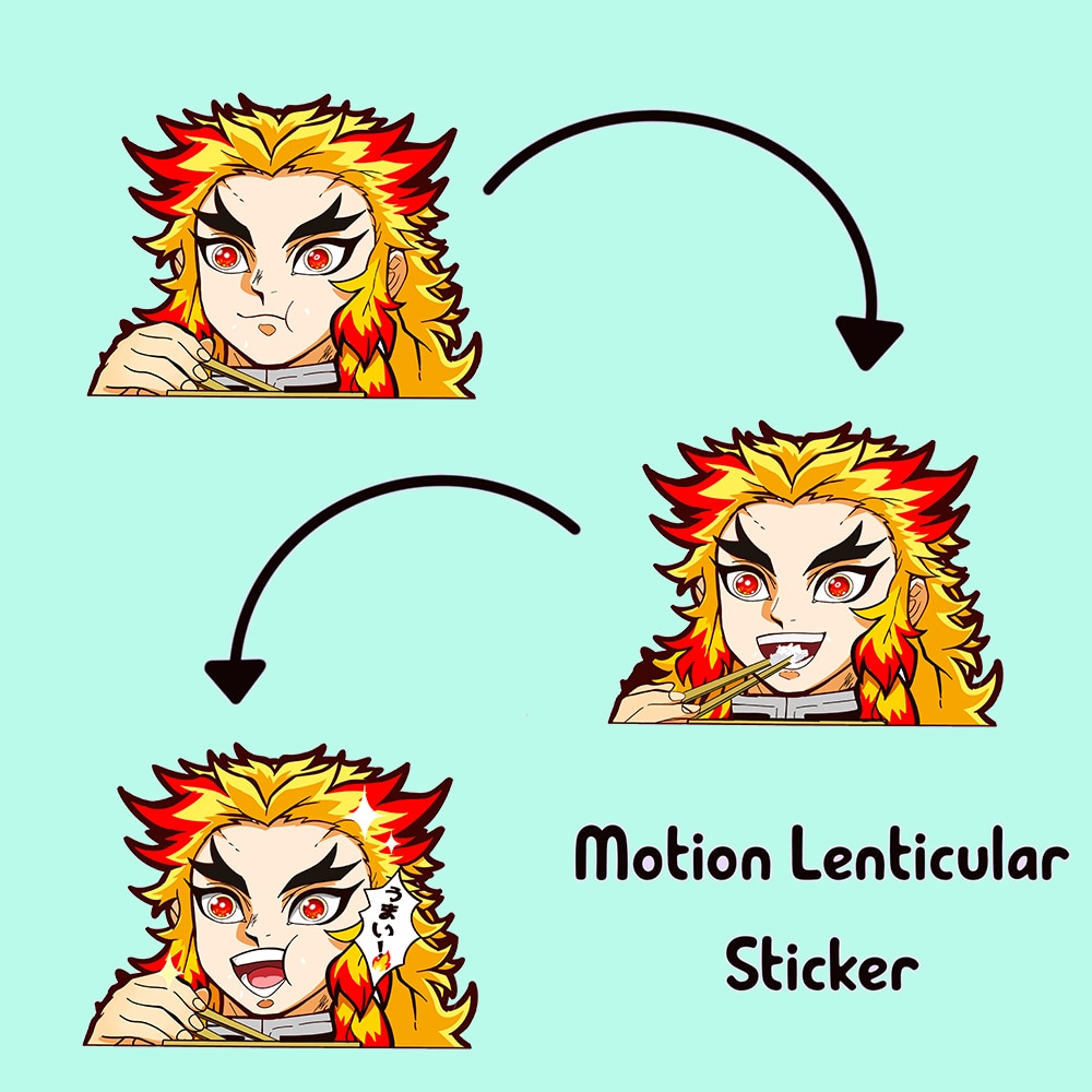 Demon slayer motion stickers