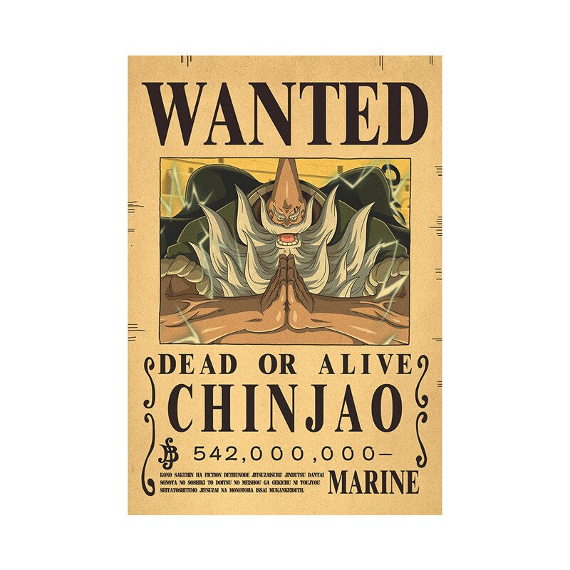 One Piece Luffy Wanted  Poster